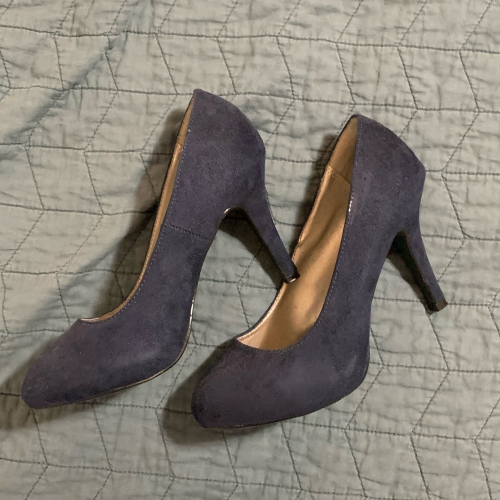 Navy suede size 7